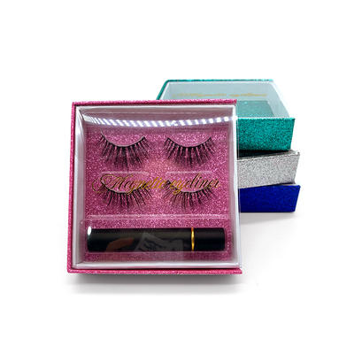 Silk Fake Eyelashes Set Wholesale Magnetic Eyelashes With Eyeliner